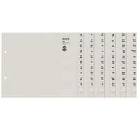 Leitz register series 13520085 AZ DIN A4 for 100 folders dew paper grey