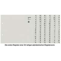 Leitz register series 13240085 DIN A4 AZ for 24 folders dew paper grey