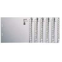 Leitz register series 13500085 DIN A4 AZ for 50 folders dew paper grey
