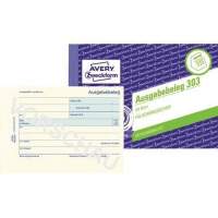 Avery Zweckform issue receipt 303 DIN A6 landscape 50 sheets yellow