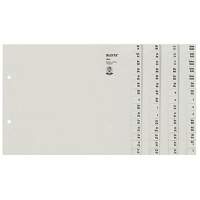 Leitz register series 13040085 DIN A4 AZ for 4 folders dew paper grey