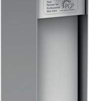 Soap dispenser 1l aluminum. f.1l bottles with level indicator